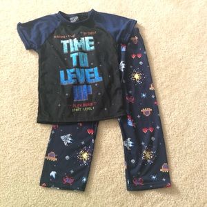 Boys Gamer Pajamas Retro Sz 4